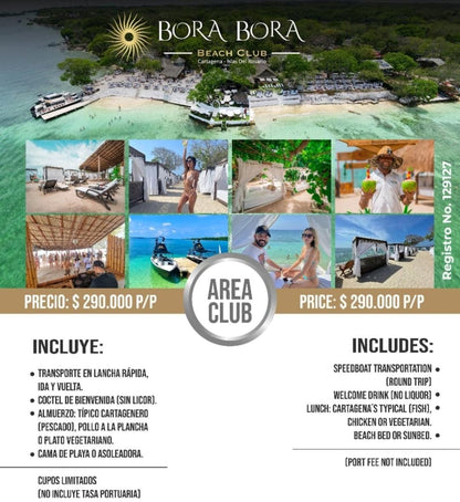 Tour Bora Bora Beach Club Standar - Islas del Rosario