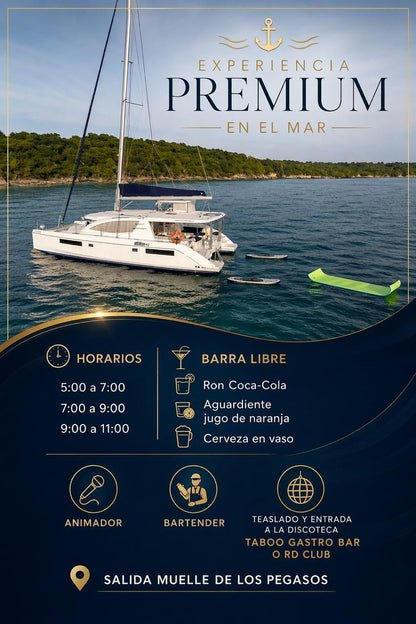 Tour Bahía Atardecer Catamarán Compartido - 2 Horas Barra Libre